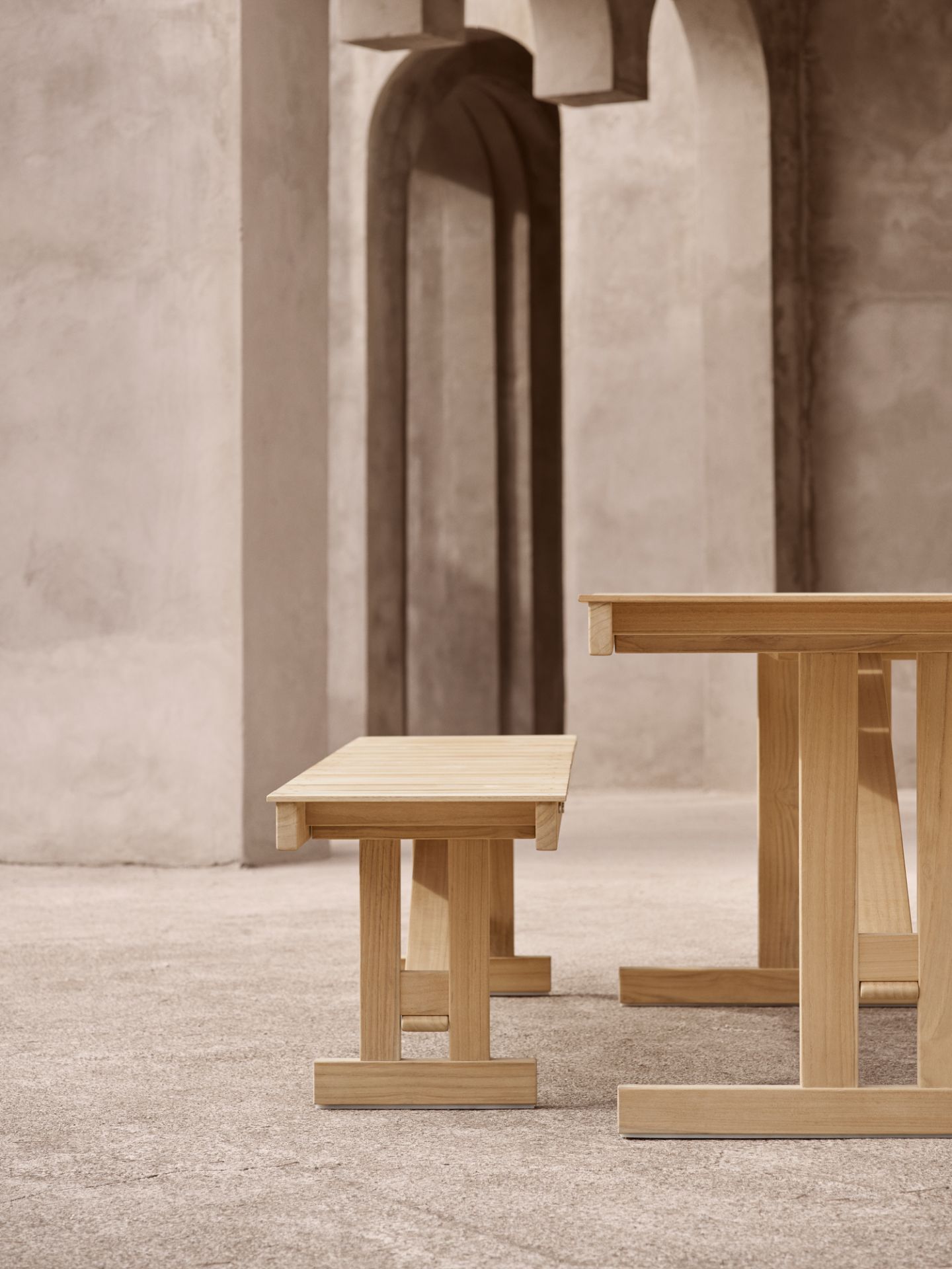 Mogensen bench outdoor Carl Hansen &amp; Søn