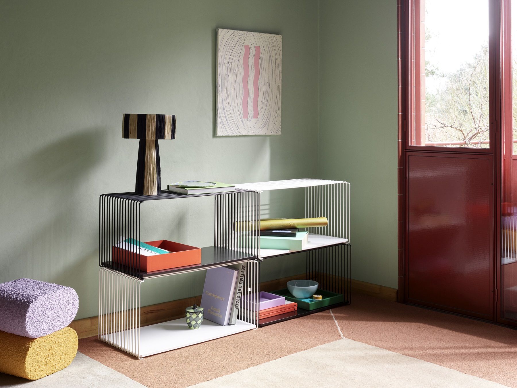Panton Wire Shelf Pine D18,8cm Montana QUICK SHIP