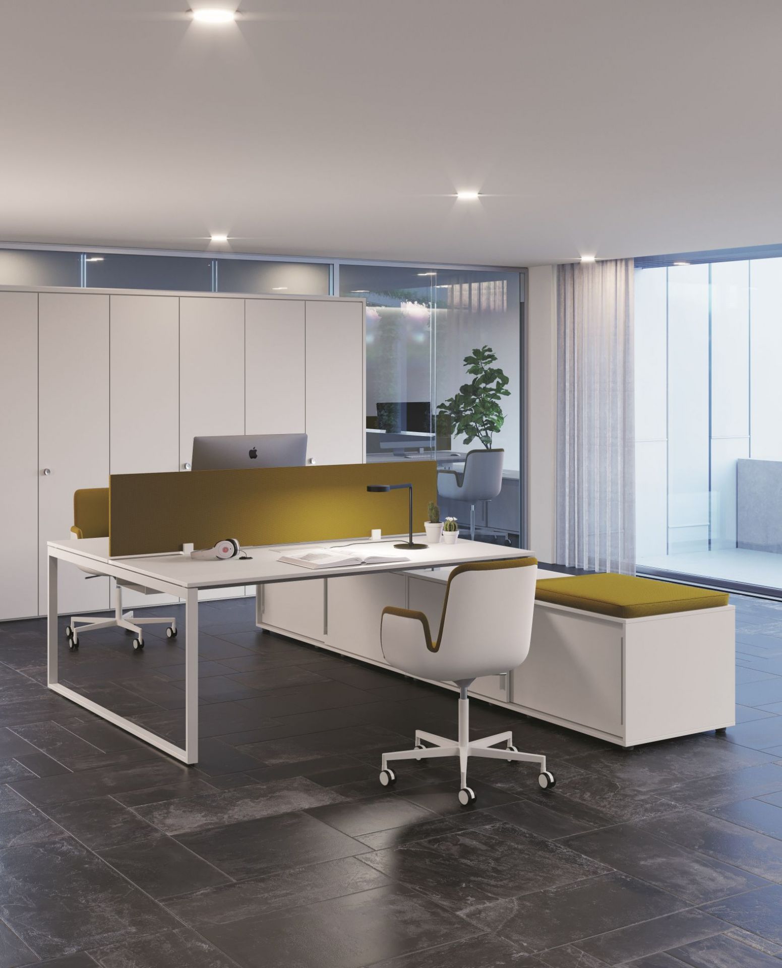 Pop Square Frezza double desk SINGLE PIECES