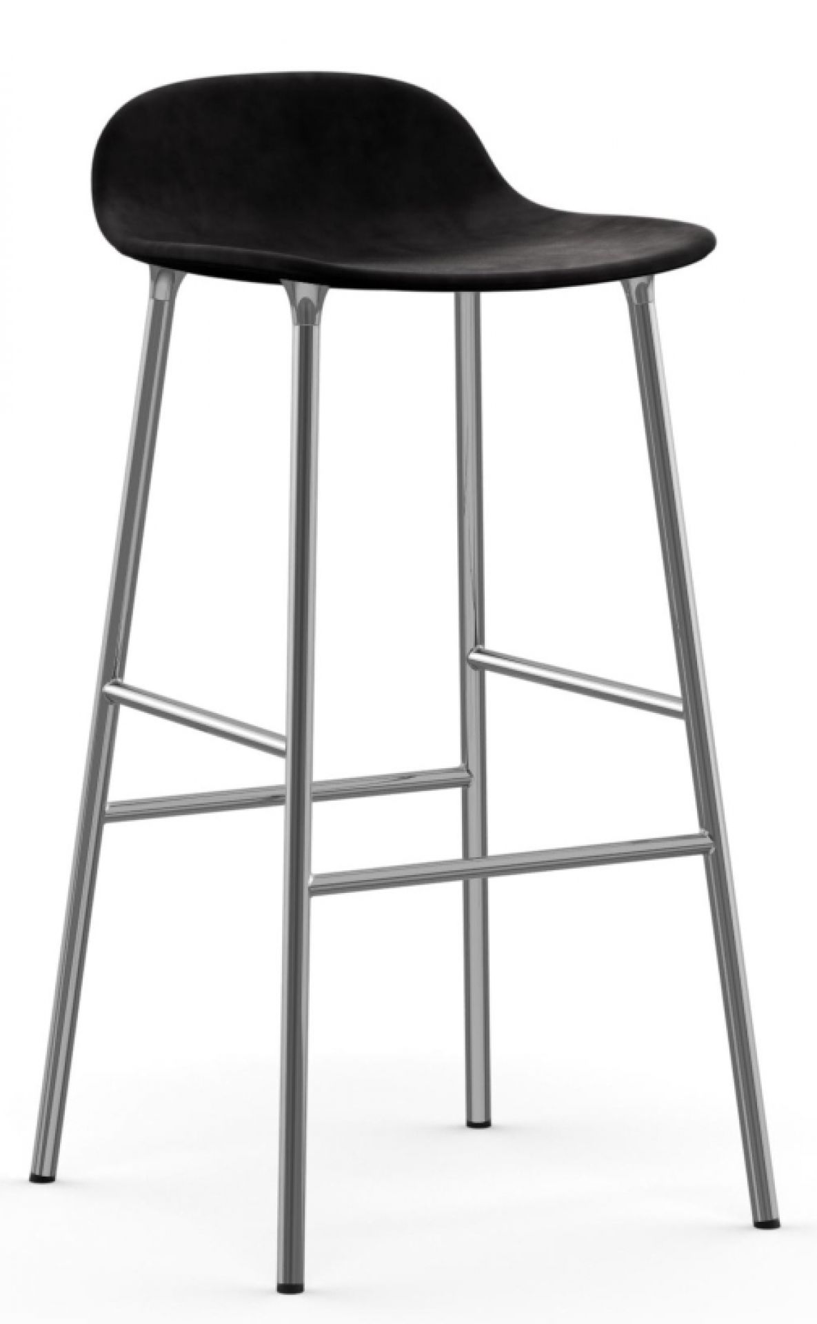 Form Barstool  H 75 cm Steel Upholstered Normann Copenhagen