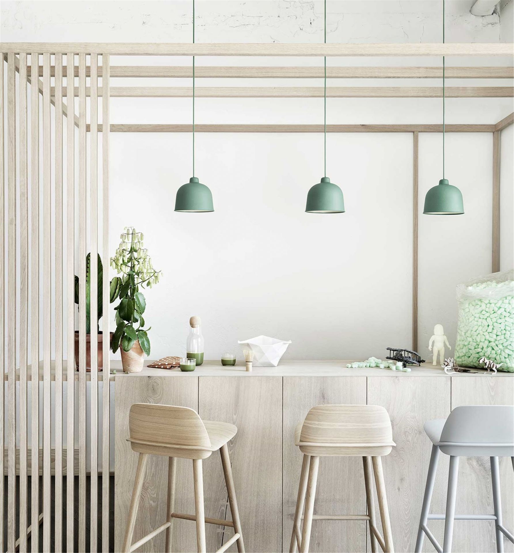 Grain Pendant Lamp Muuto Dusty green