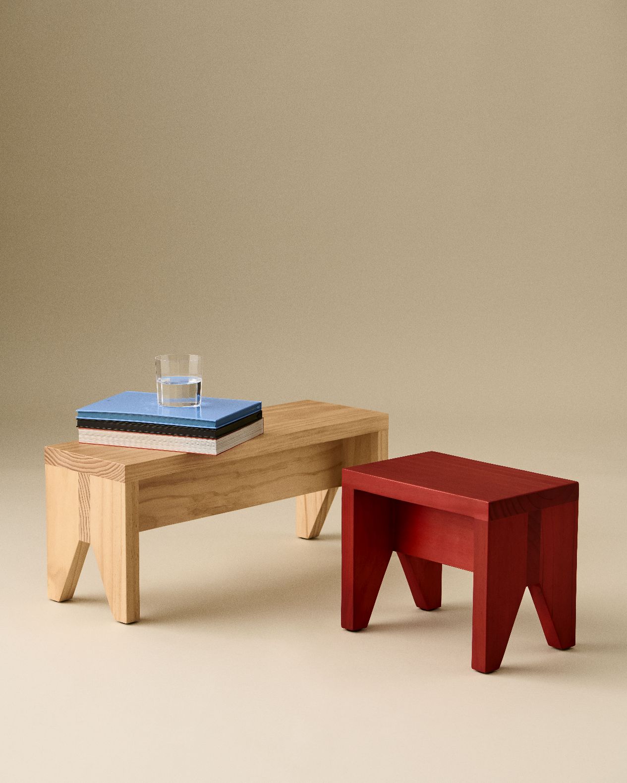 Manolito Stool Long Stool Natural Hay