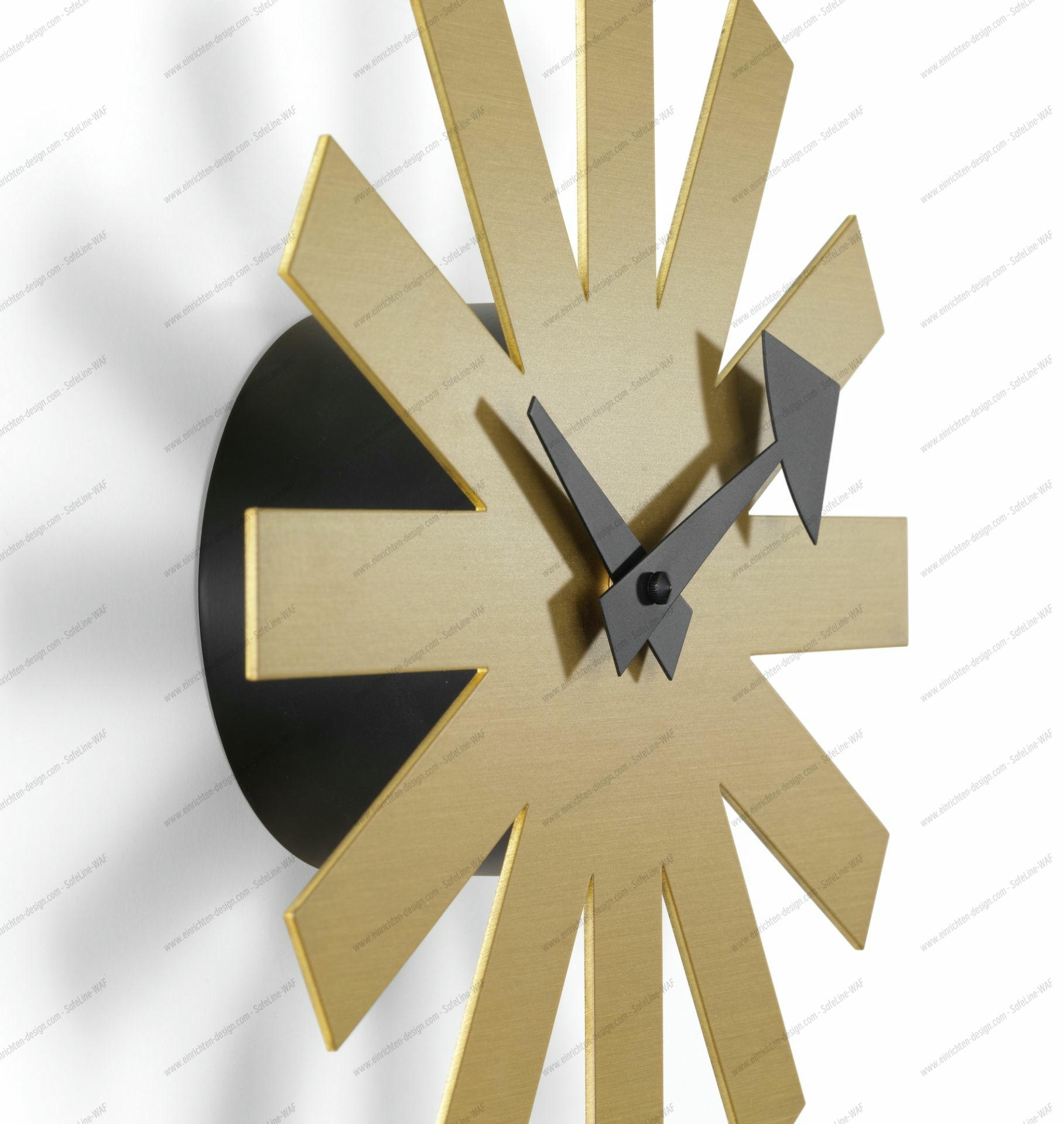 Asterisk Brass Wall Clock Vitra SINGLE PIECES