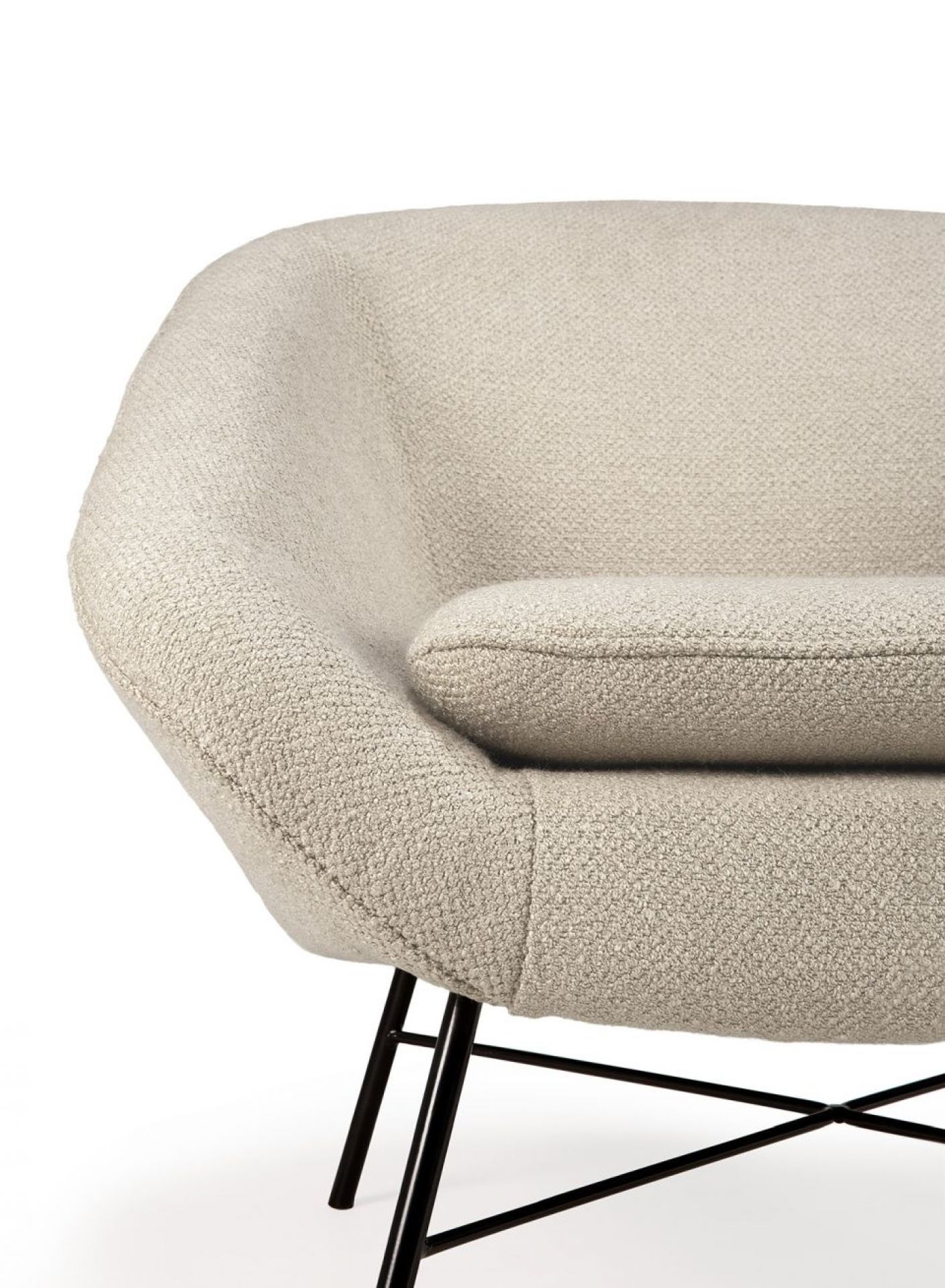Barrow Lounge Chair off white Ethnicraft