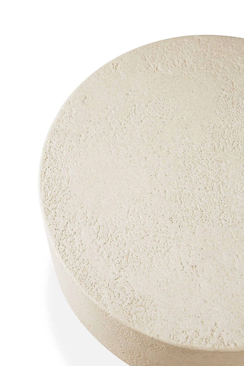 Elements Coffee Table Microcement Off White Mushroom Shape Ethnicraft 