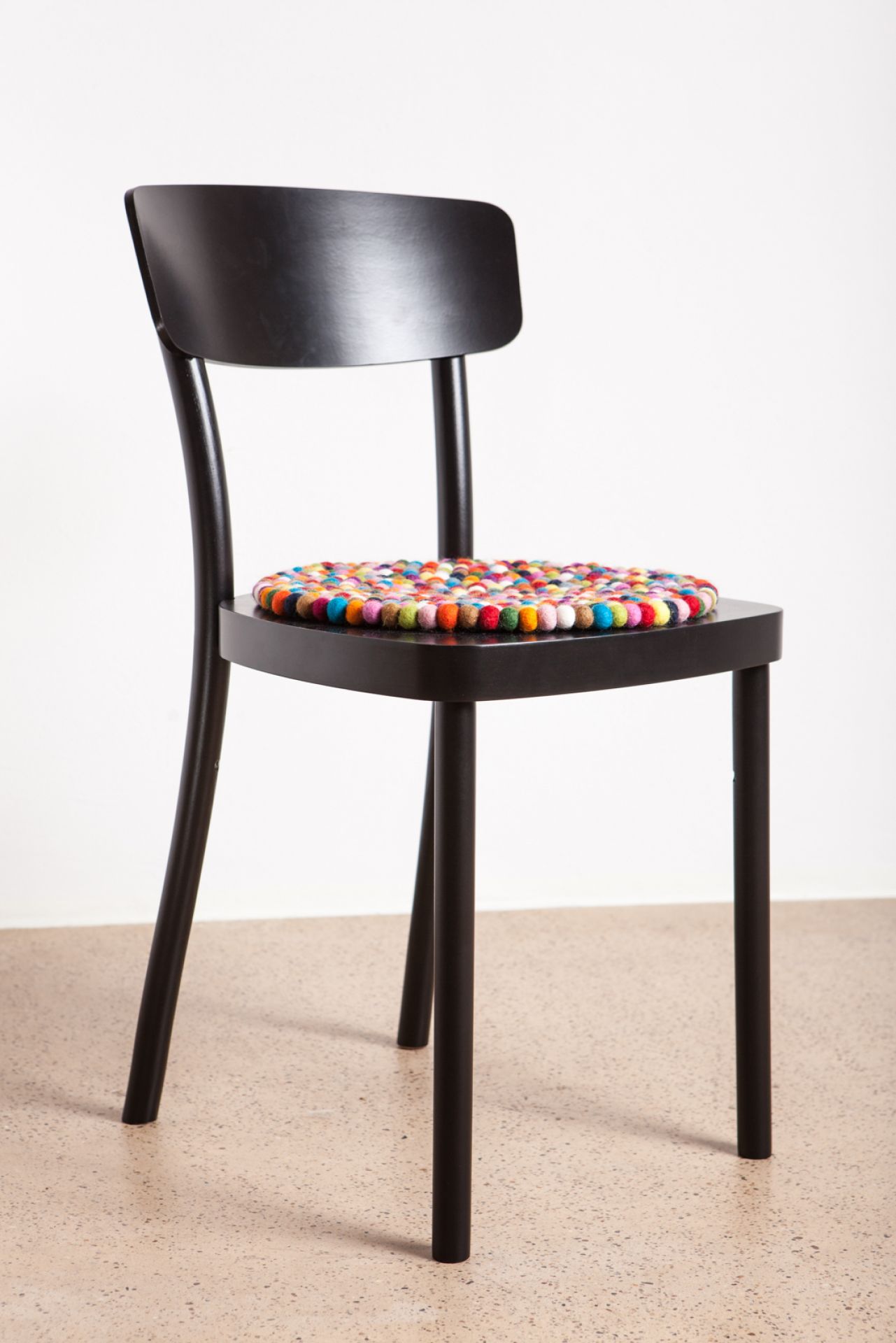 Felt ball Cushion for Chair round 36 cm myfelt SINGLE PIECES