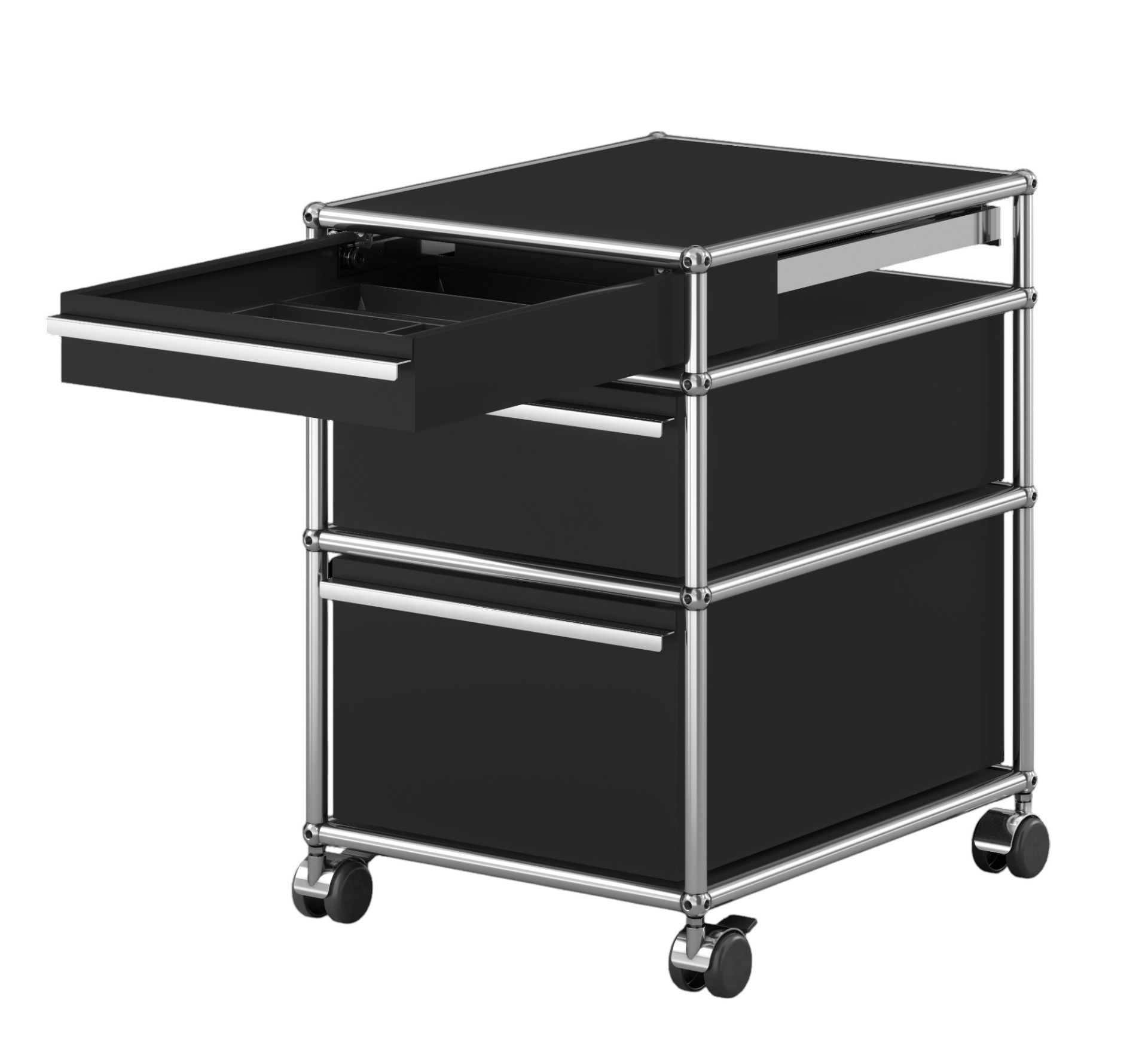USM Haller Mobile container with 3 drawers