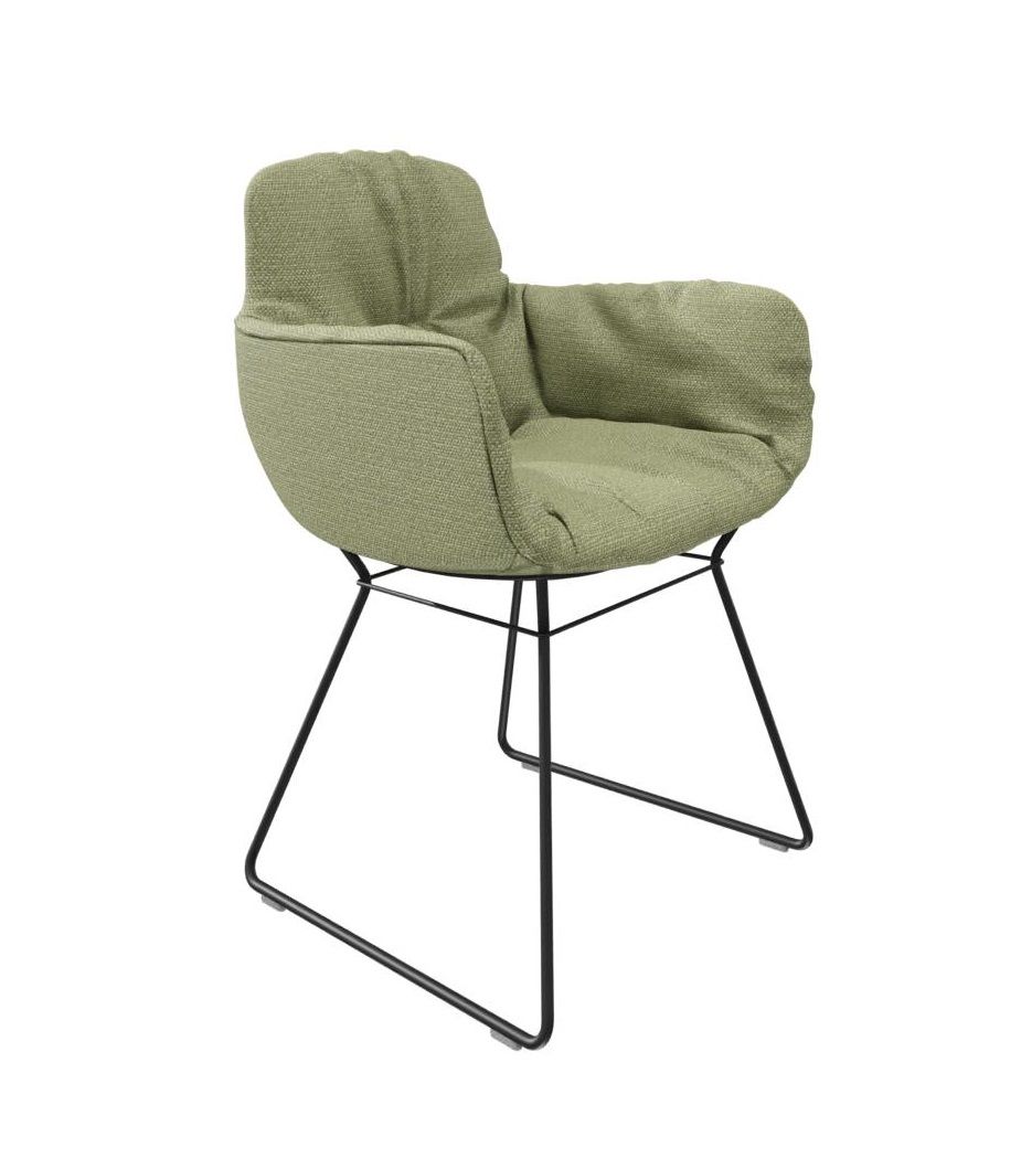 Leya chair armrest high Fabric Safire Freifrau Manufaktur