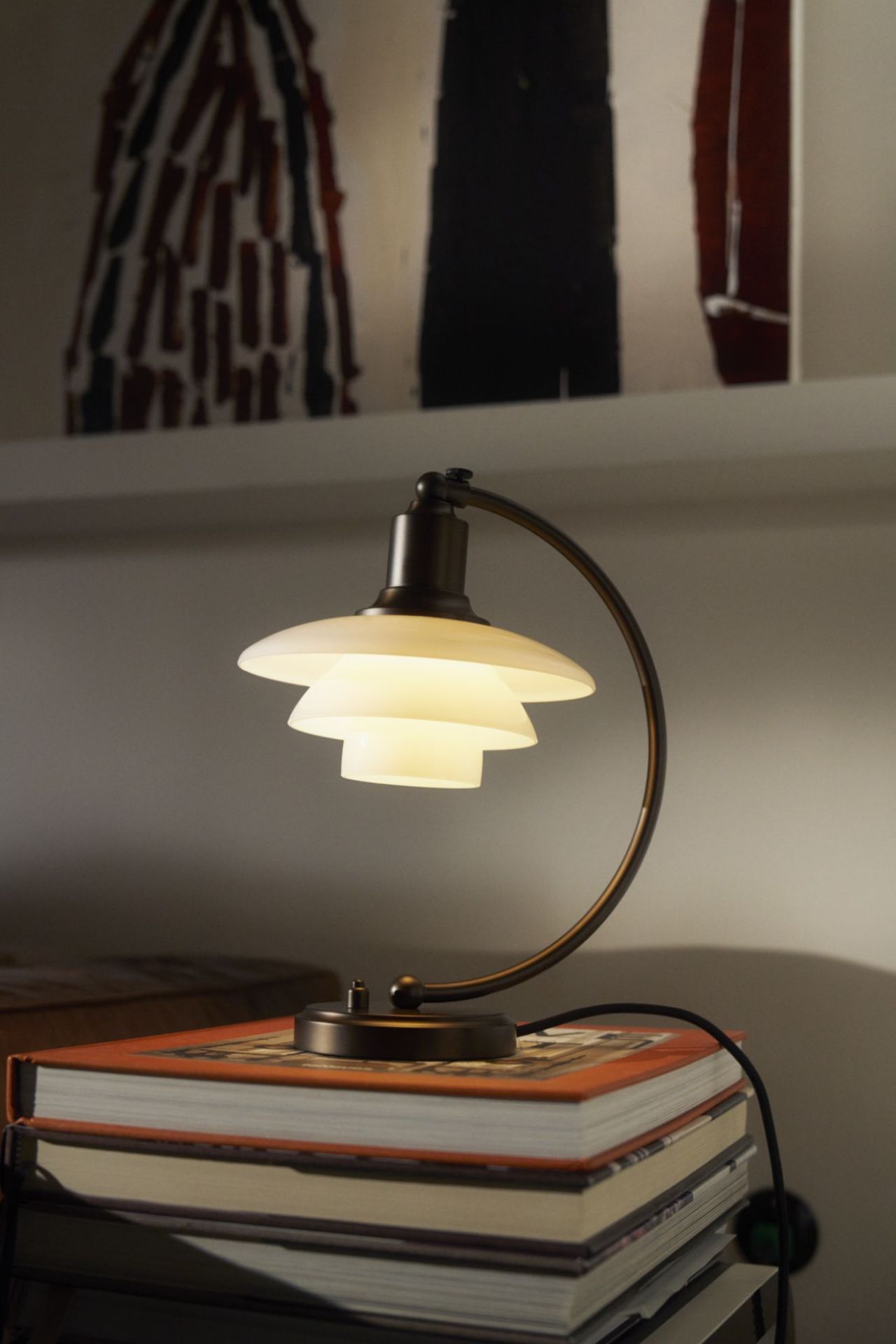 PH 2/2 Luna Aged Brass Opal table lamp Louis Poulsen