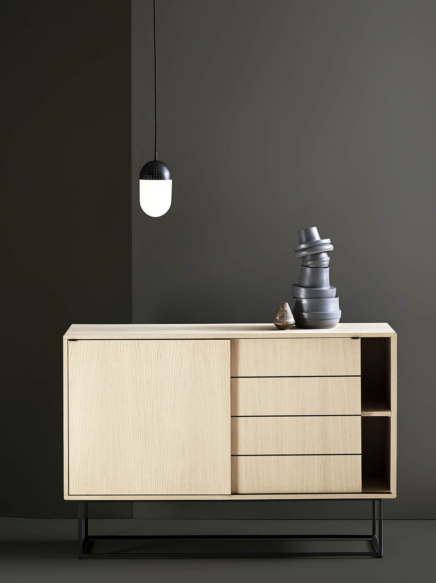 Dot pendant L pendant light White Woud SINGLE PIECES