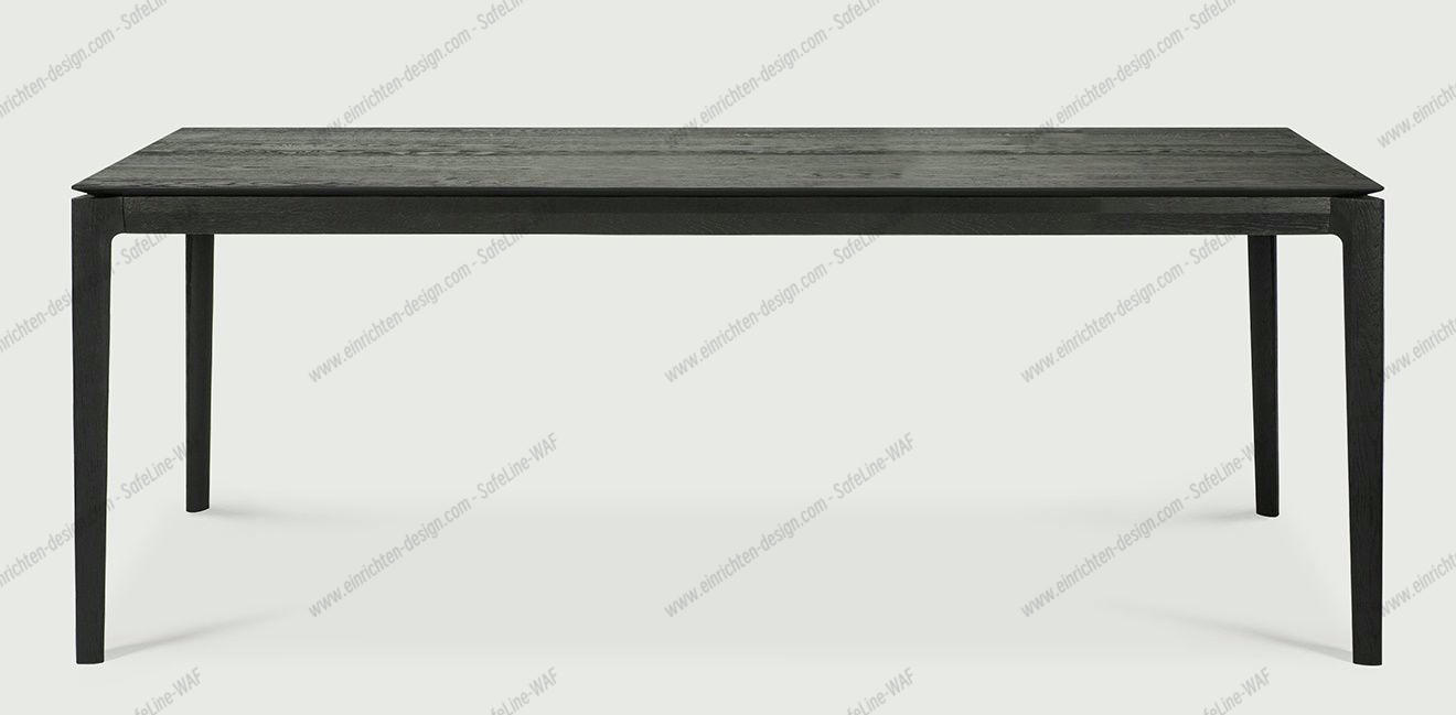 Bok extendable Table oak black - rectangular Ethnicraft