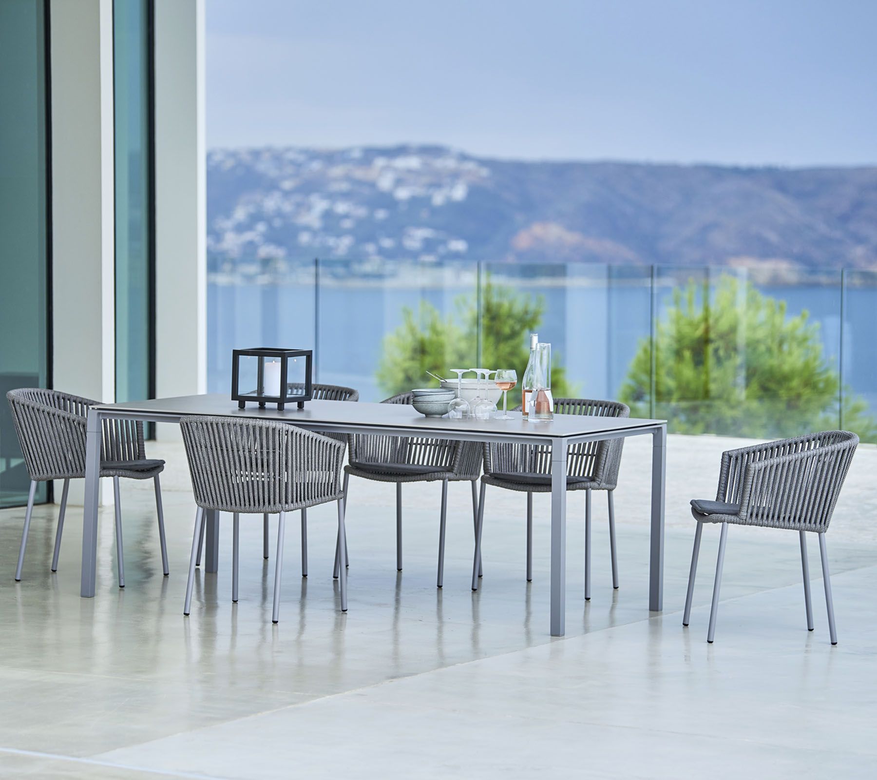 Moments Armchair dark grey Cane-Line