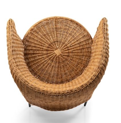 Caribe Natural Dining Chair Chair Outdoor ames Raw natural material / Black