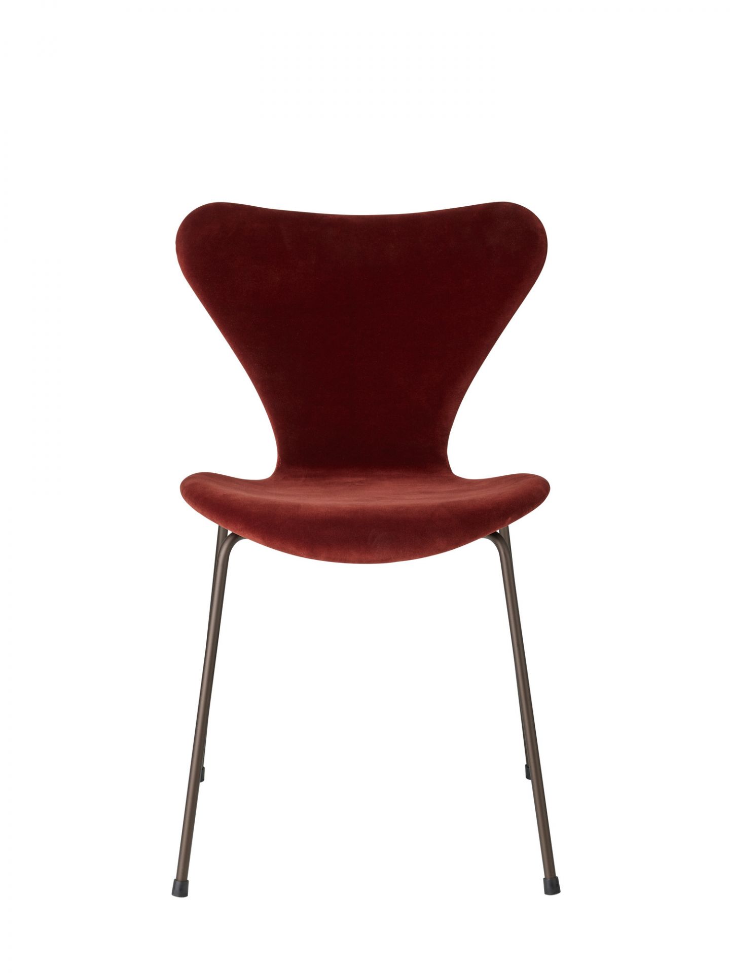 Series 7 3107 Belfast Chair fully upholstered Fritz Hansen autumn red