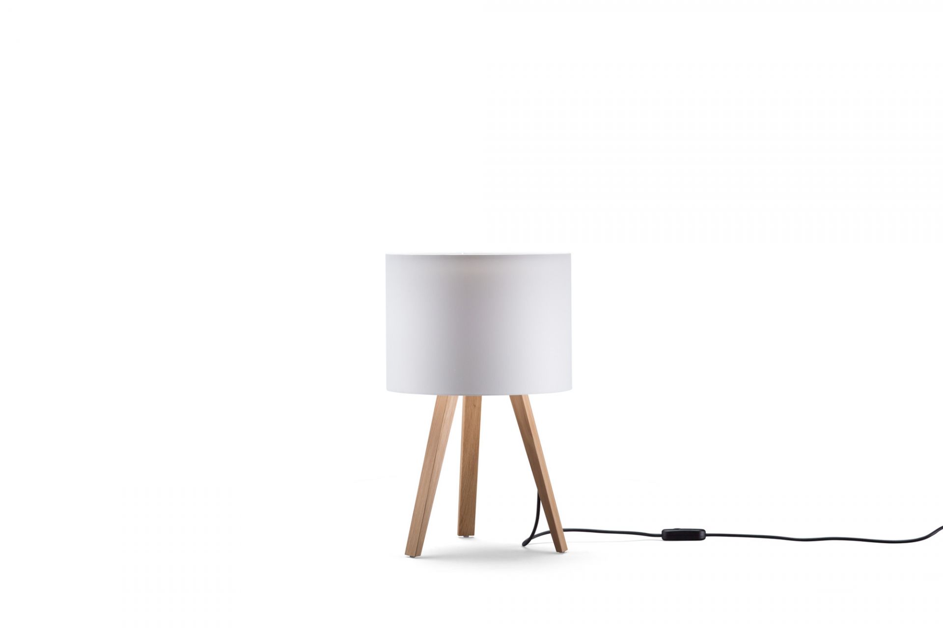 Luca Stand little table lamp natural oak / white Maigrau