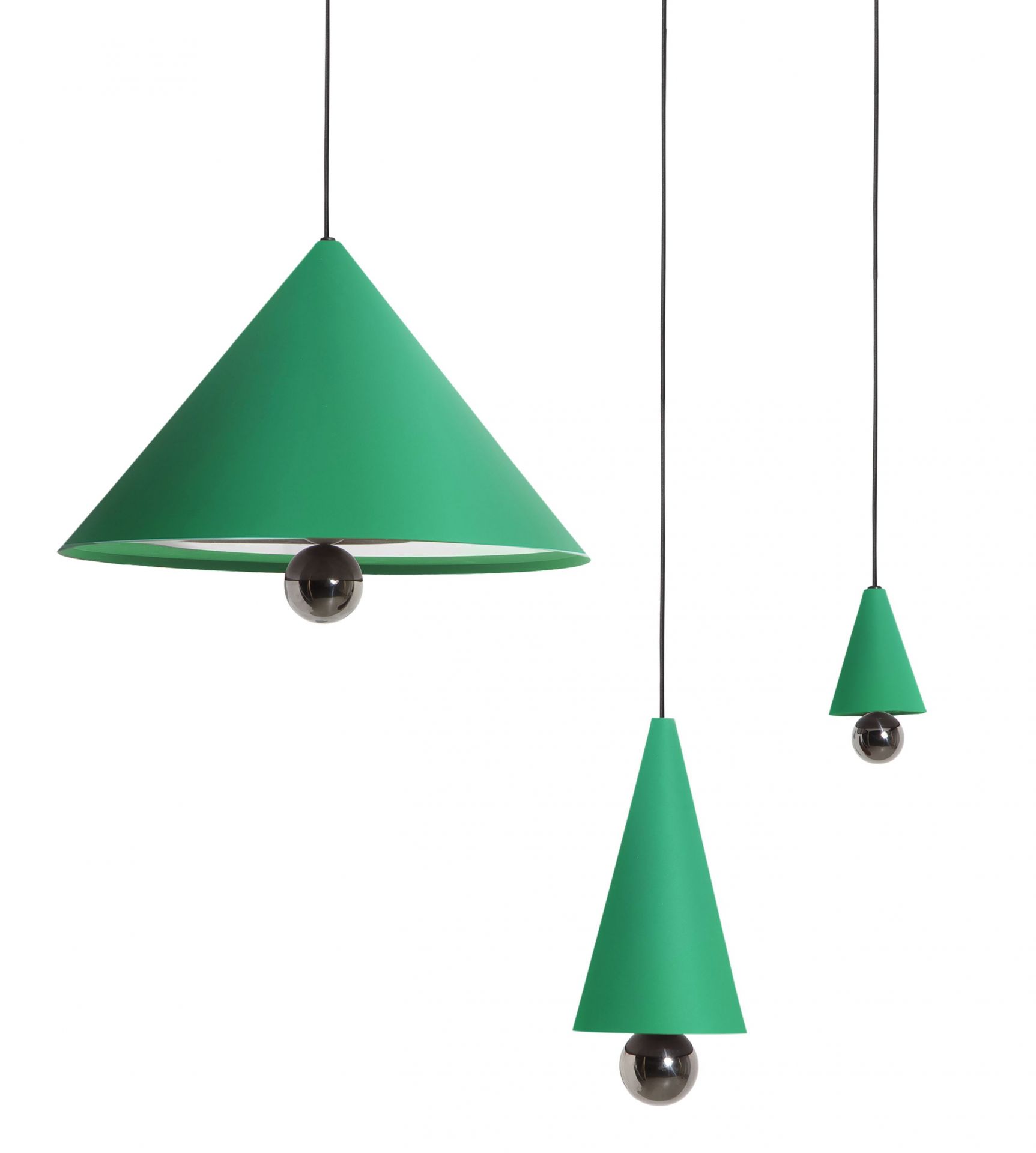 Cherry Pendant light Pendant lamp S Petite Friture Mint green
