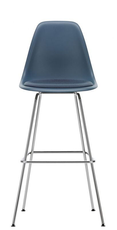 Eames Plastic Bar Stool Bar Stool High with seat cushion Vitra  