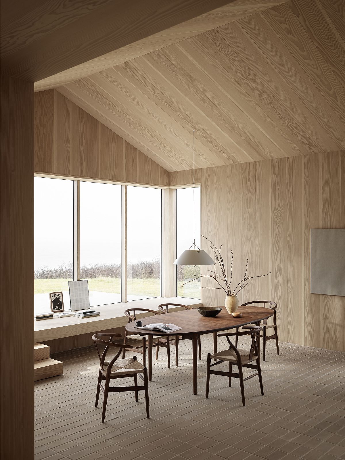 HJW37 The Pendant with lift Pendant light Carl Hansen & Søn