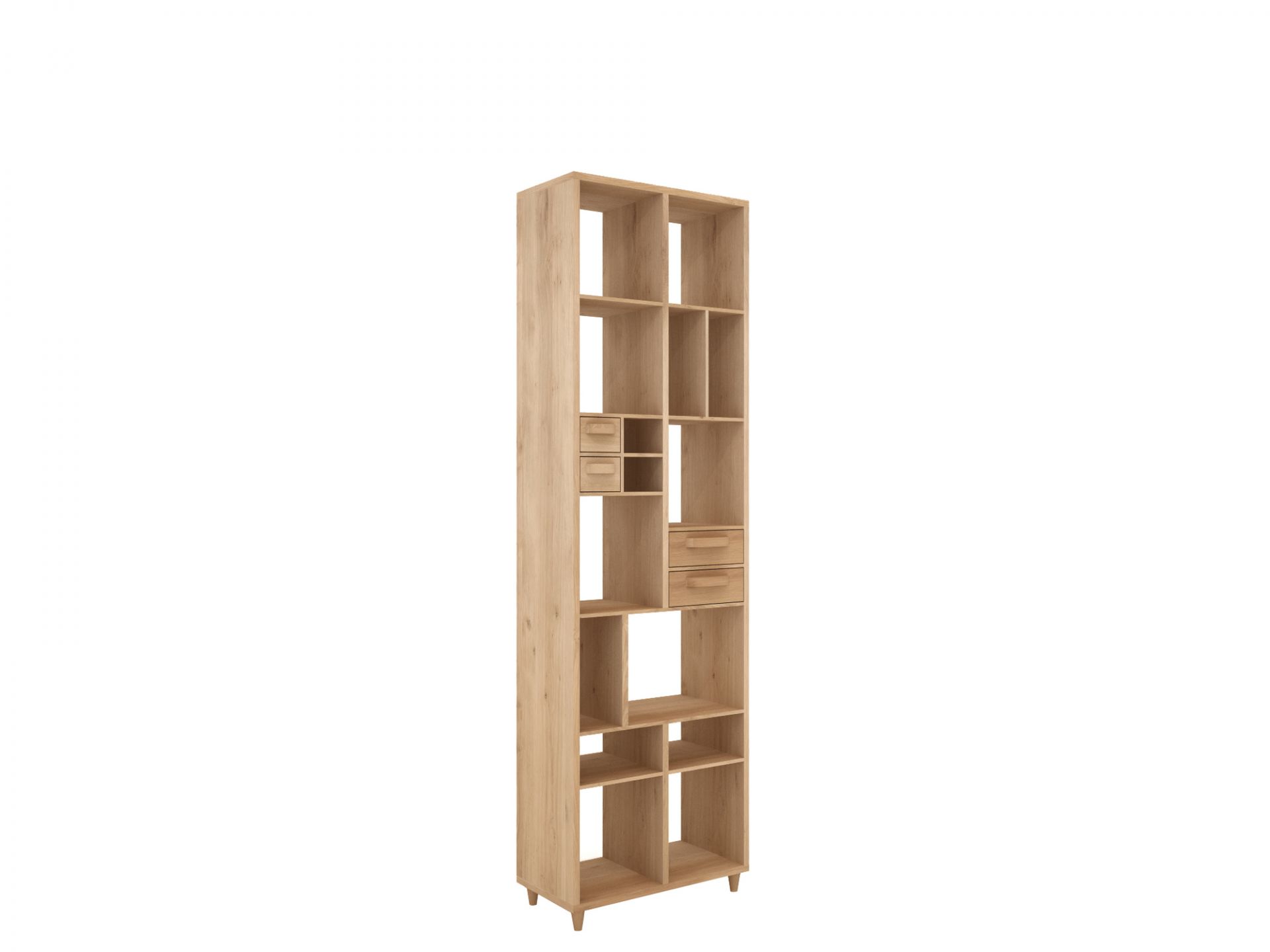 Pirouette book rack oak Ethnicraft