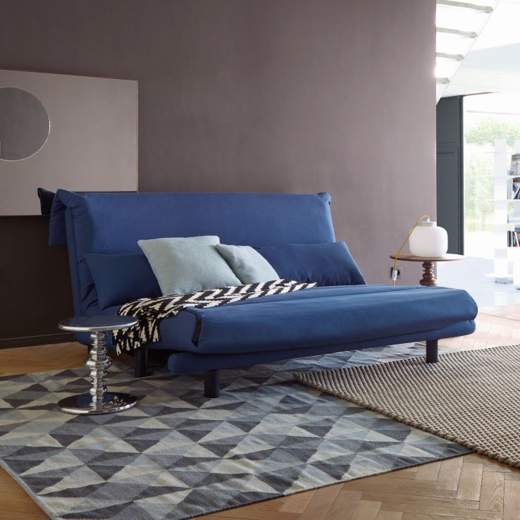 Multy First sofa bed 3-seater with wedge cushion ligne roset