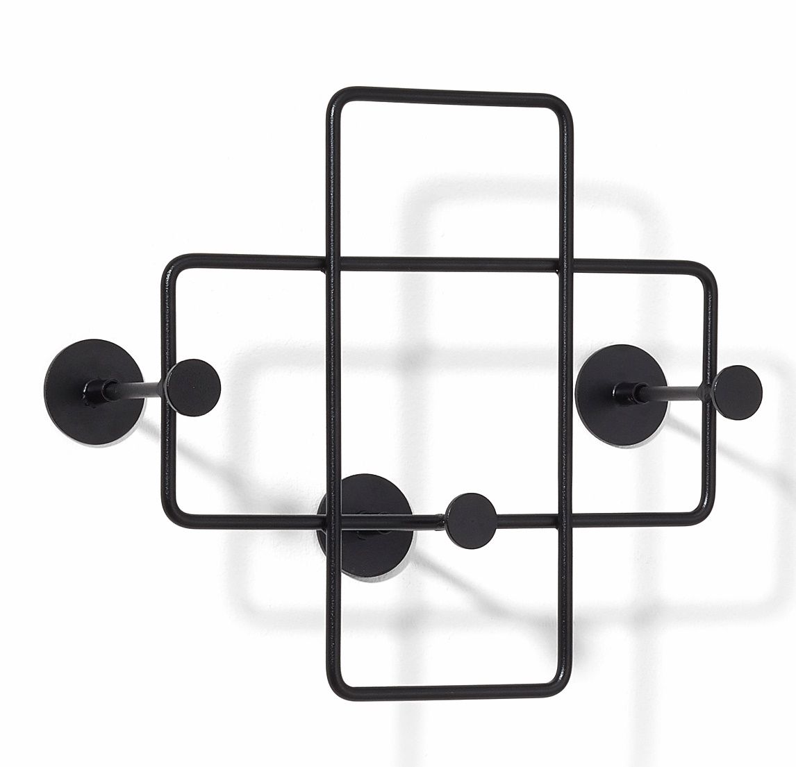 Bazar wall coat rack small black Richard Lampert
