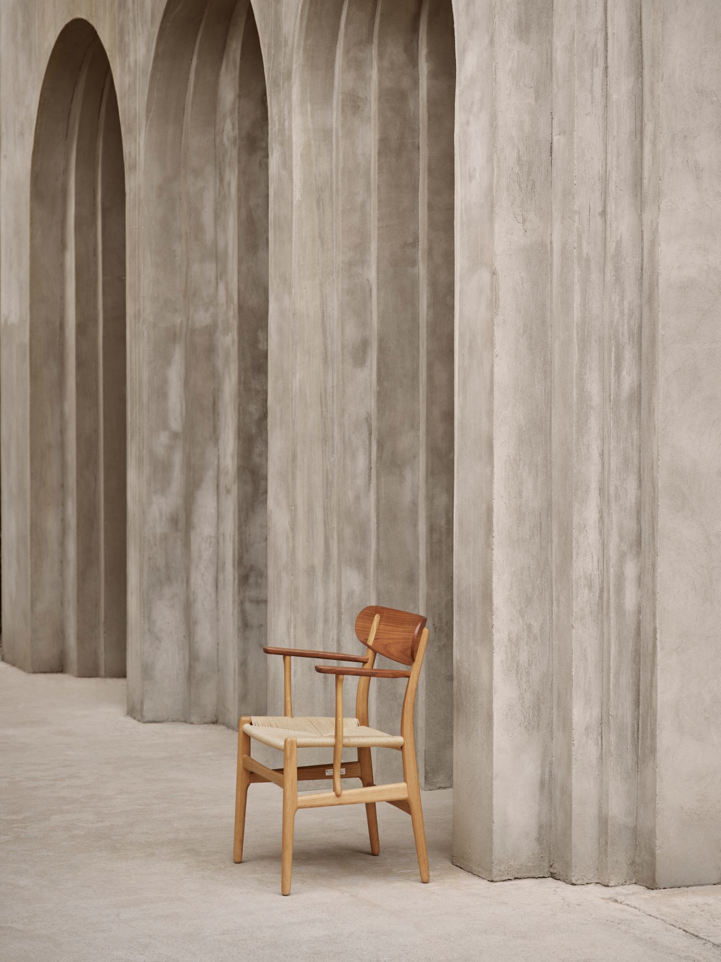 CH26 wooden chair Natural braid/Oak soaped Carl Hansen &amp; Søn