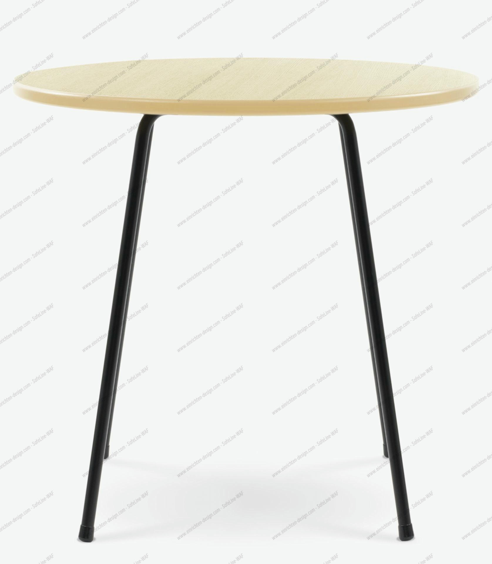 SE 330 café table Wilde+Spieth matt black - clear lacquered ash