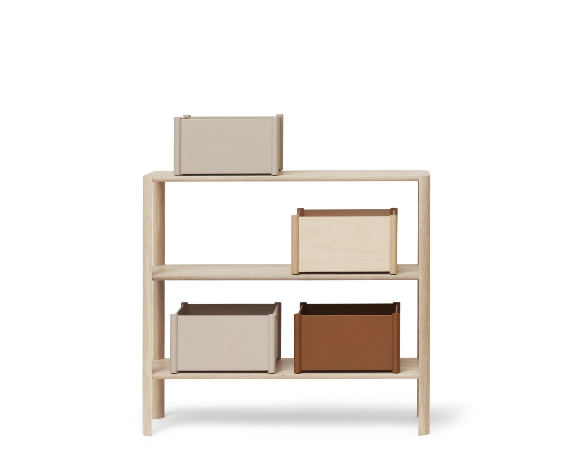 Leaf shelf 1x3 oak white oiled Form & Refine