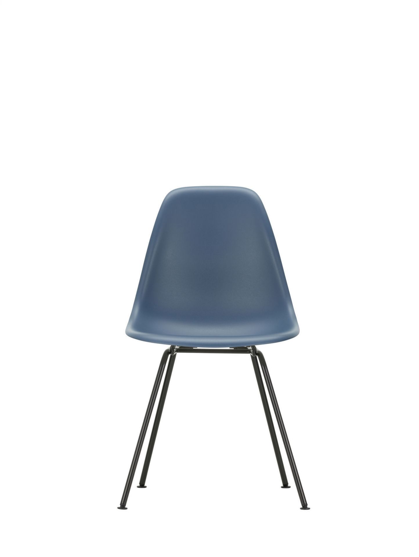 Eames Plastic Side Chair DSX Chair Vitra Black - White