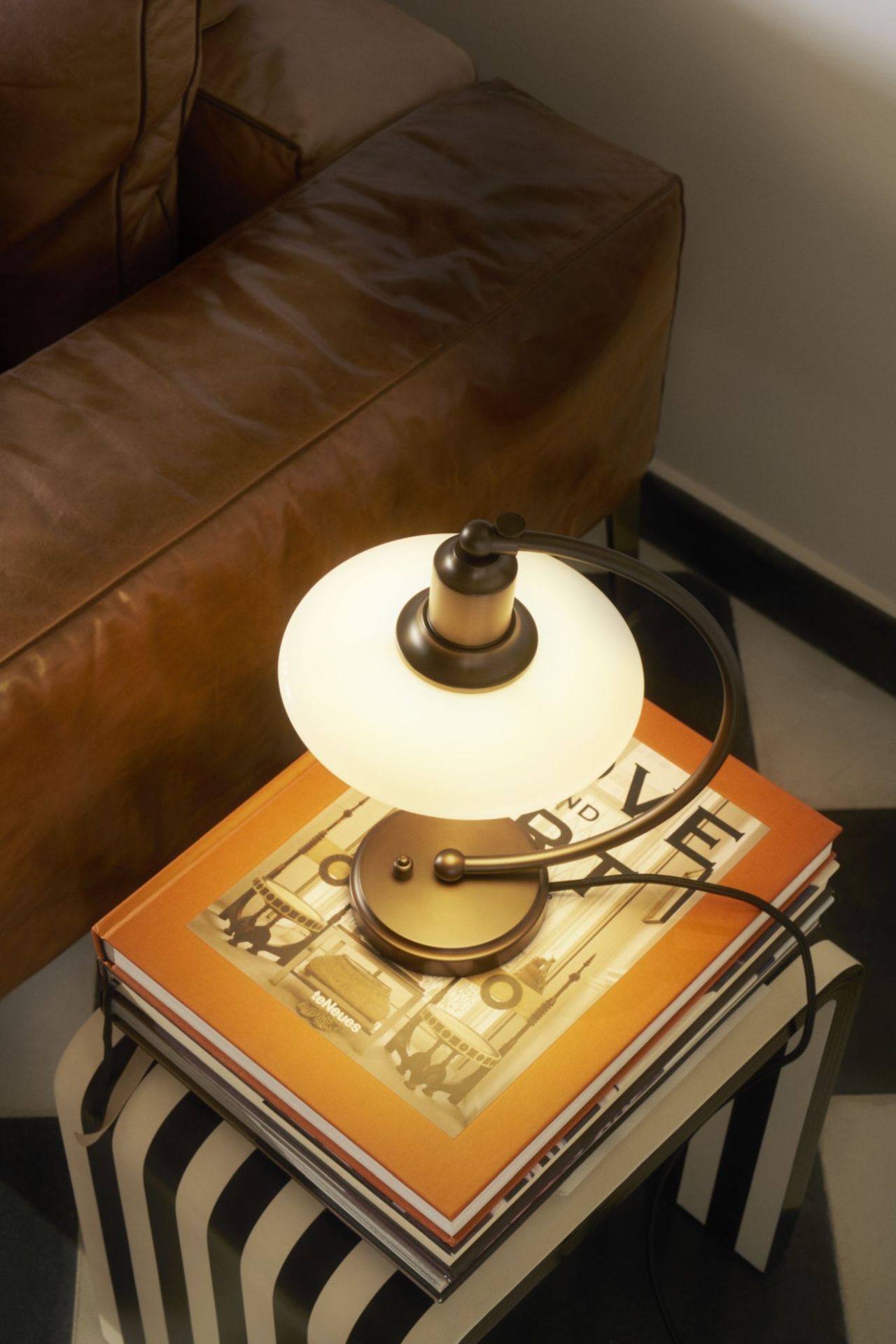 PH 2/2 Luna Aged Brass Opal table lamp Louis Poulsen