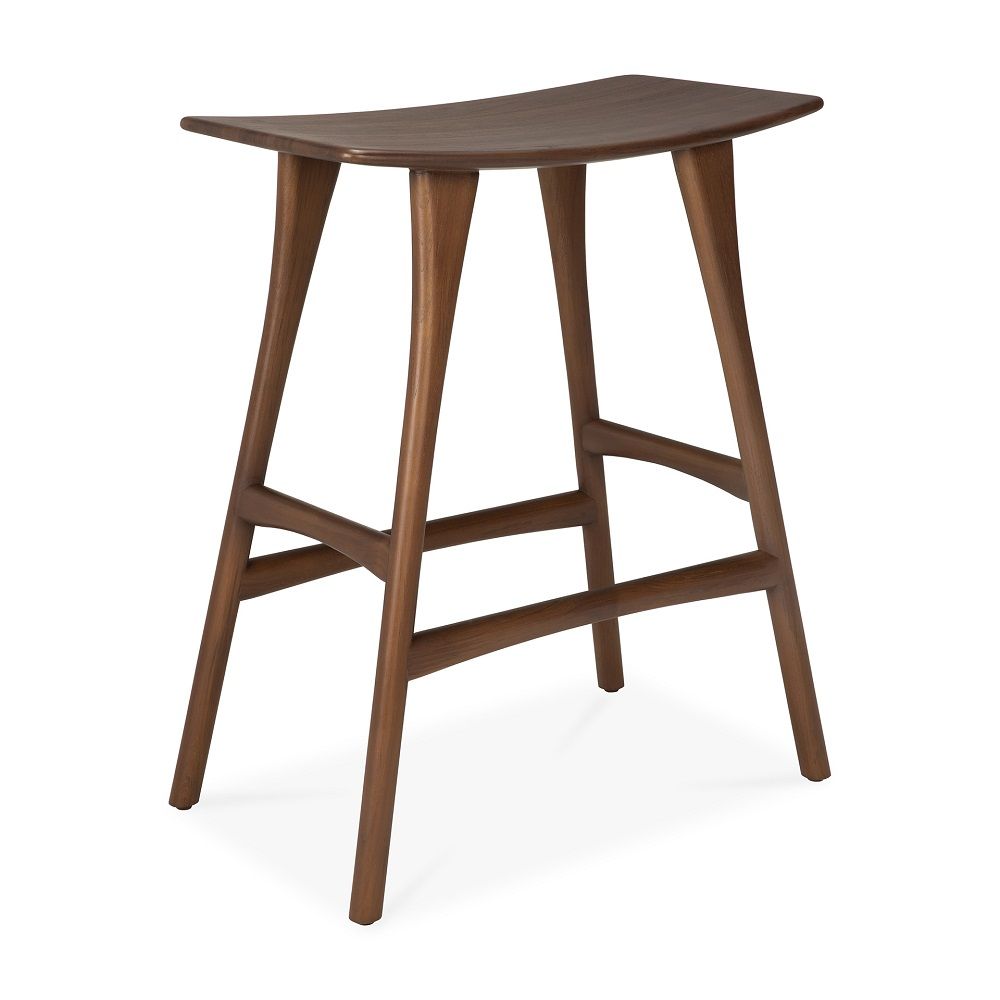 Osso Counter Stool Teak Dark Brown Ethnicraft 