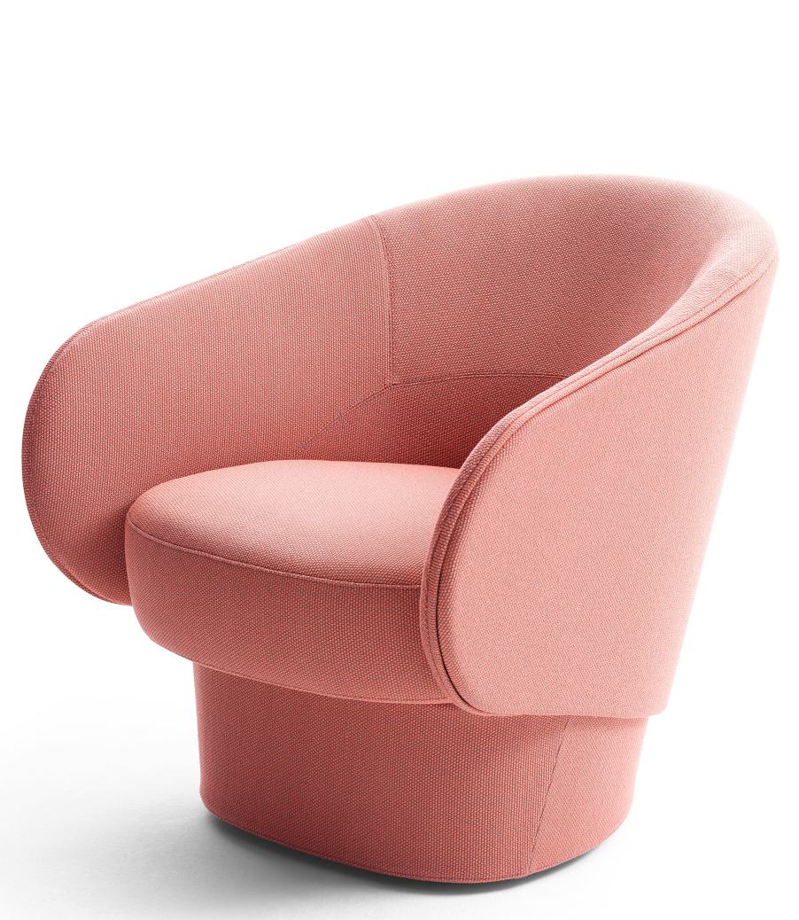 Roc Swivel Armchair with Plate Base Cor