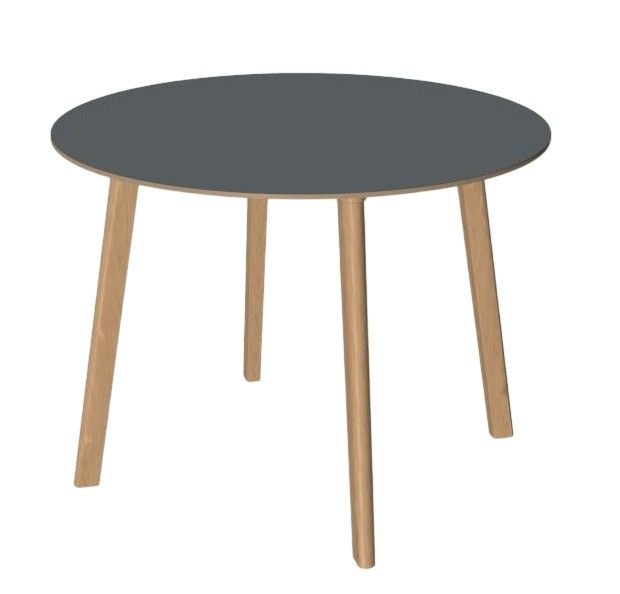 CPH DEUX 220 Table Table Ø98 Oak / Stone grey cm Hay SINGLE PIECES