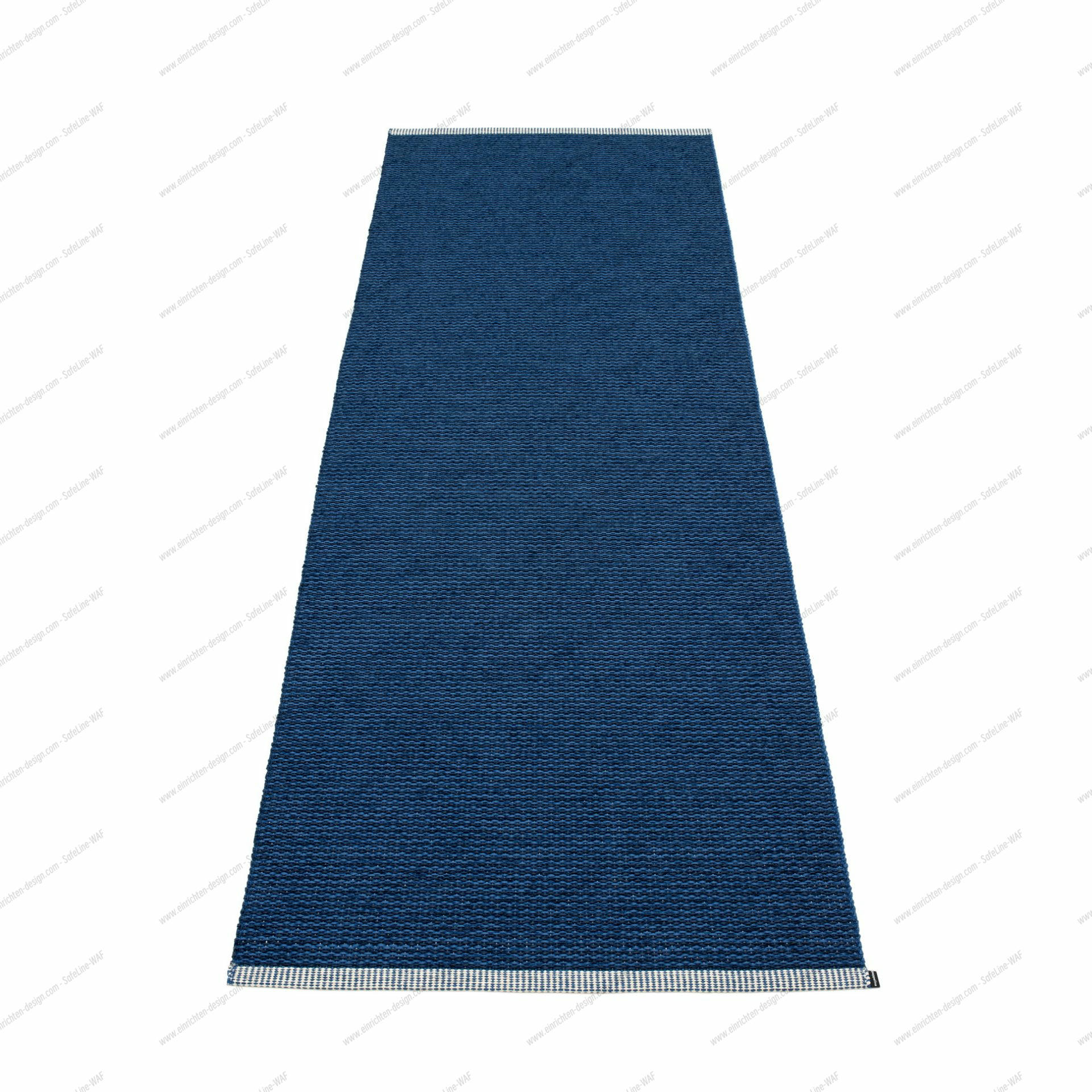 Mono Plastic Carpet 85x260 Pappelina Denim