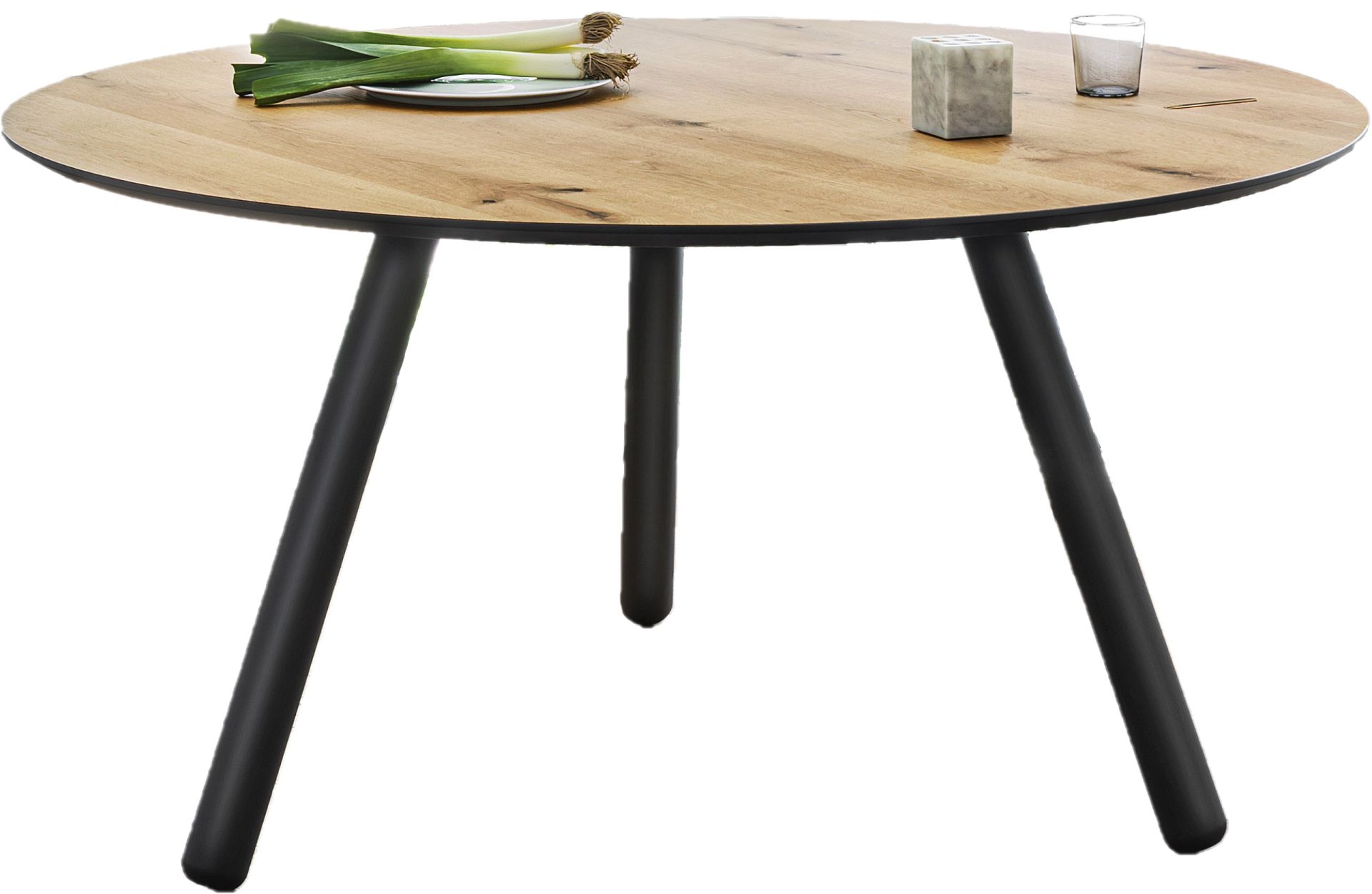 Pixie table round legs black Ø 130 cm Miniforms