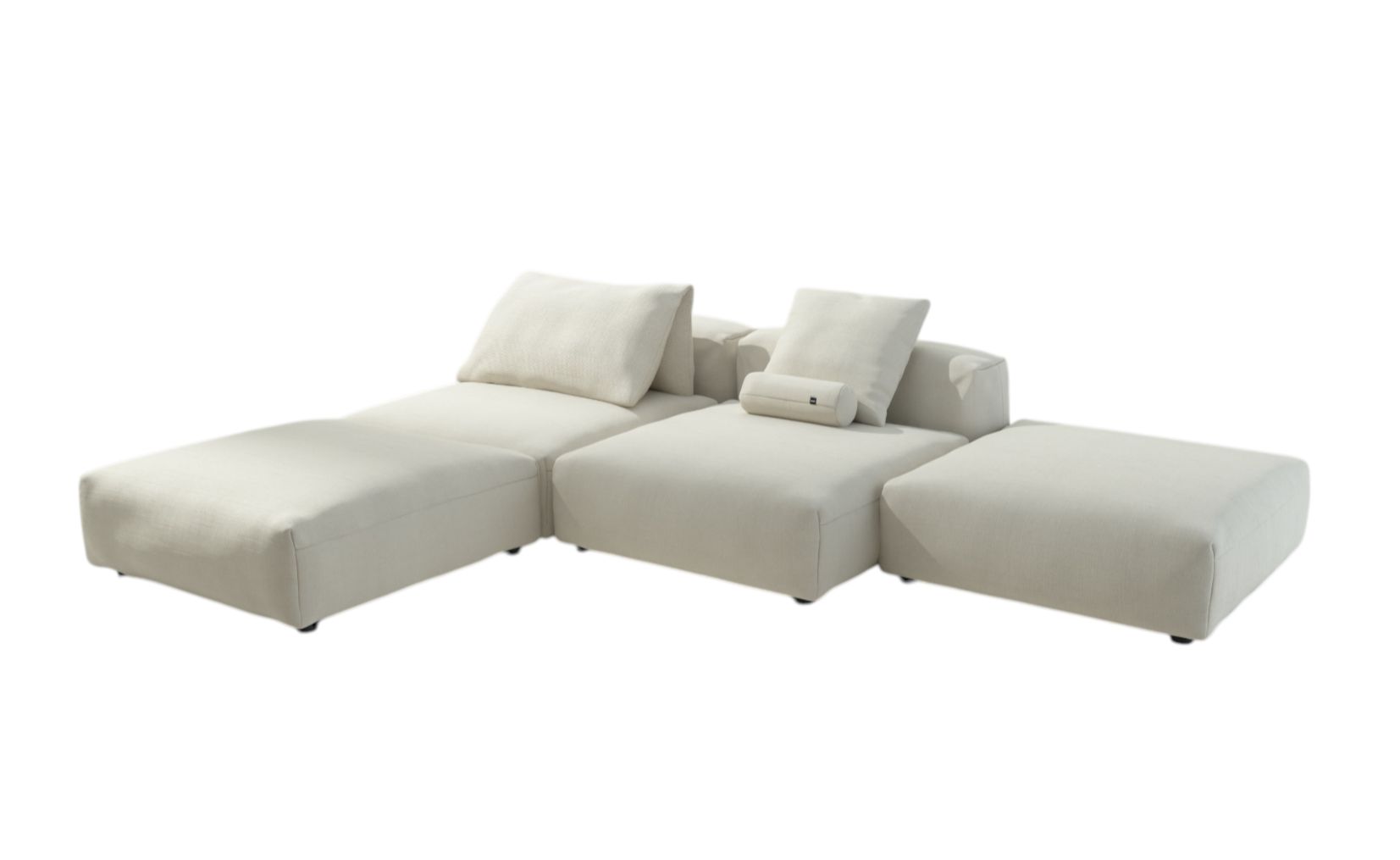 Vetsak Sofa Set 08 Outdoor, modulares 6-Sitzer Lounge-Sofa für den Garten oder die Terrasse.