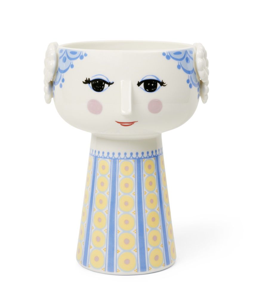Eva Vase H18,5cm light blue Bjørn Wiinblad