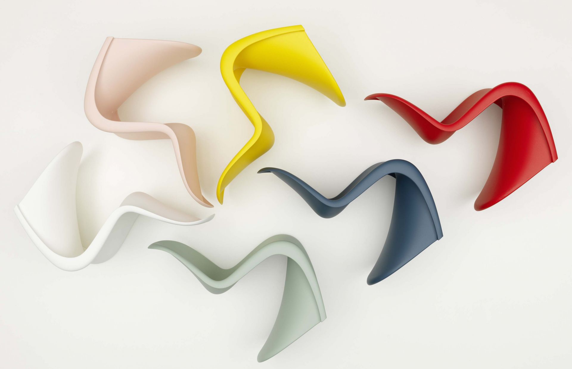 Panton Junior Chair Vitra - QUICK SHIP Soft mint