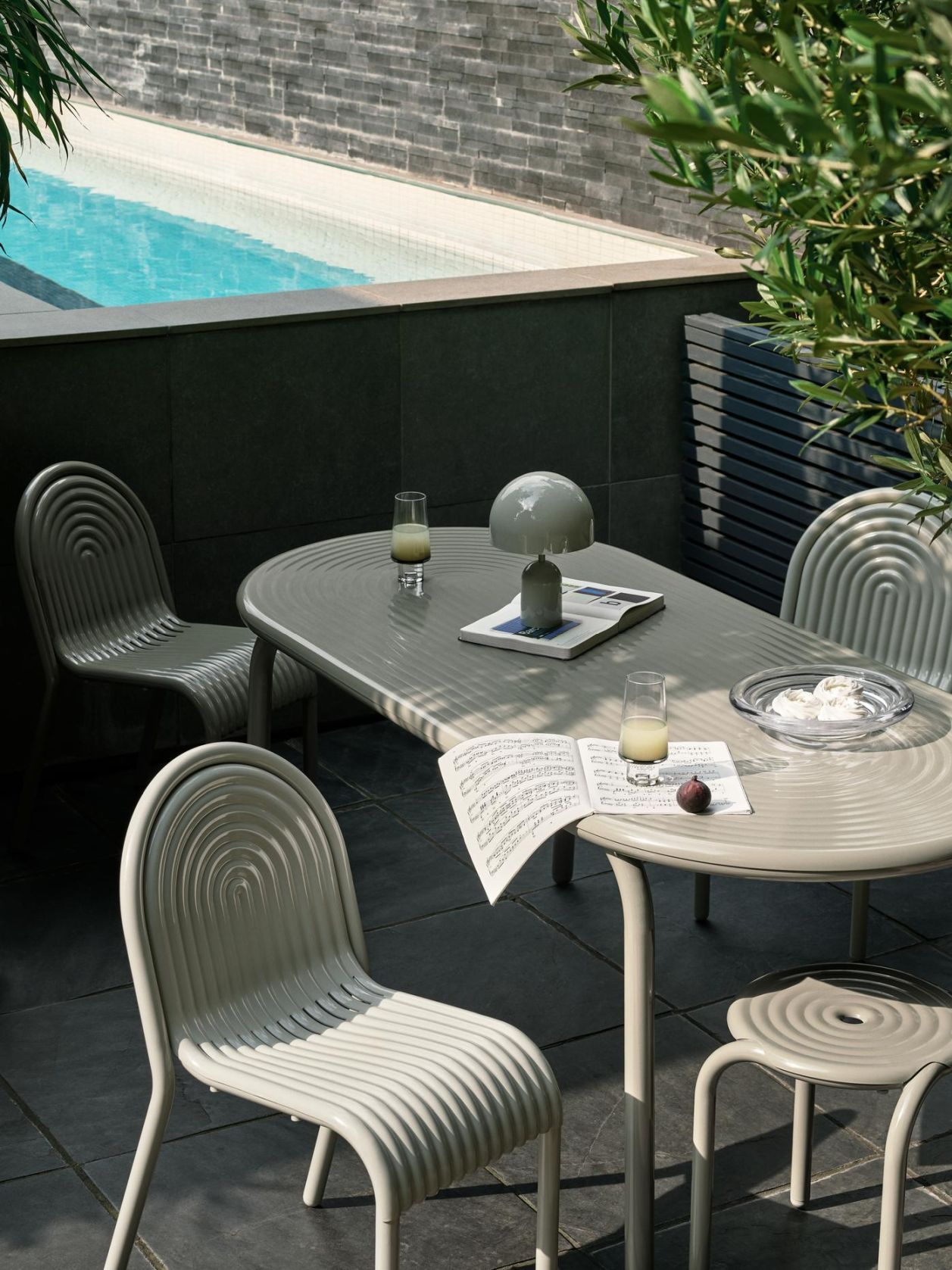 Groove Outdoor Table Putty Tom Dixon