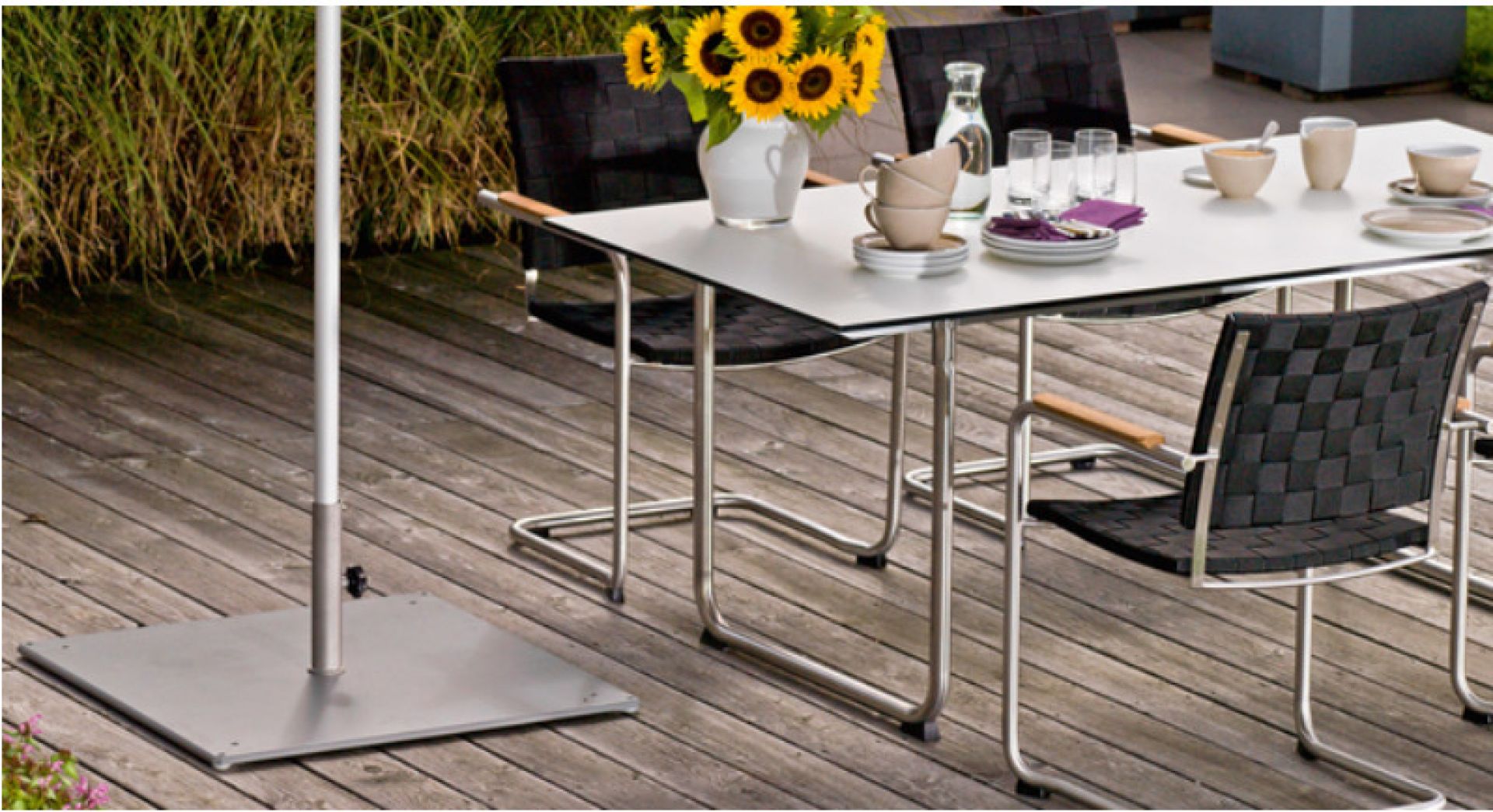 Steel base for Parasol Weishäupl