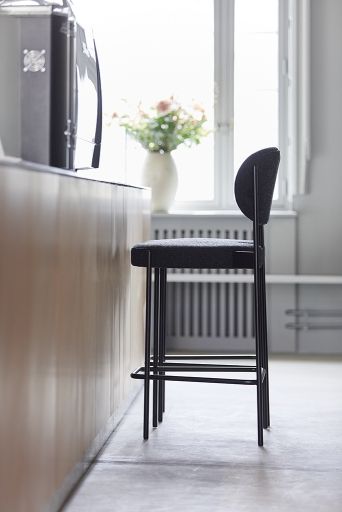 Series 430 Bar Stool Bar stool 75 cm BLACK / REMIX 123 Verpan SINGLE PIECES