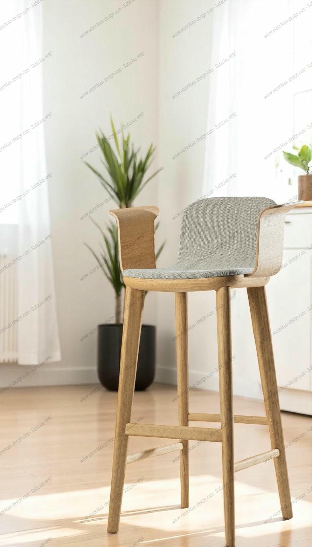 Aeon Comfort Barstool Barstool with armrests Fully upholstered Zeitraum