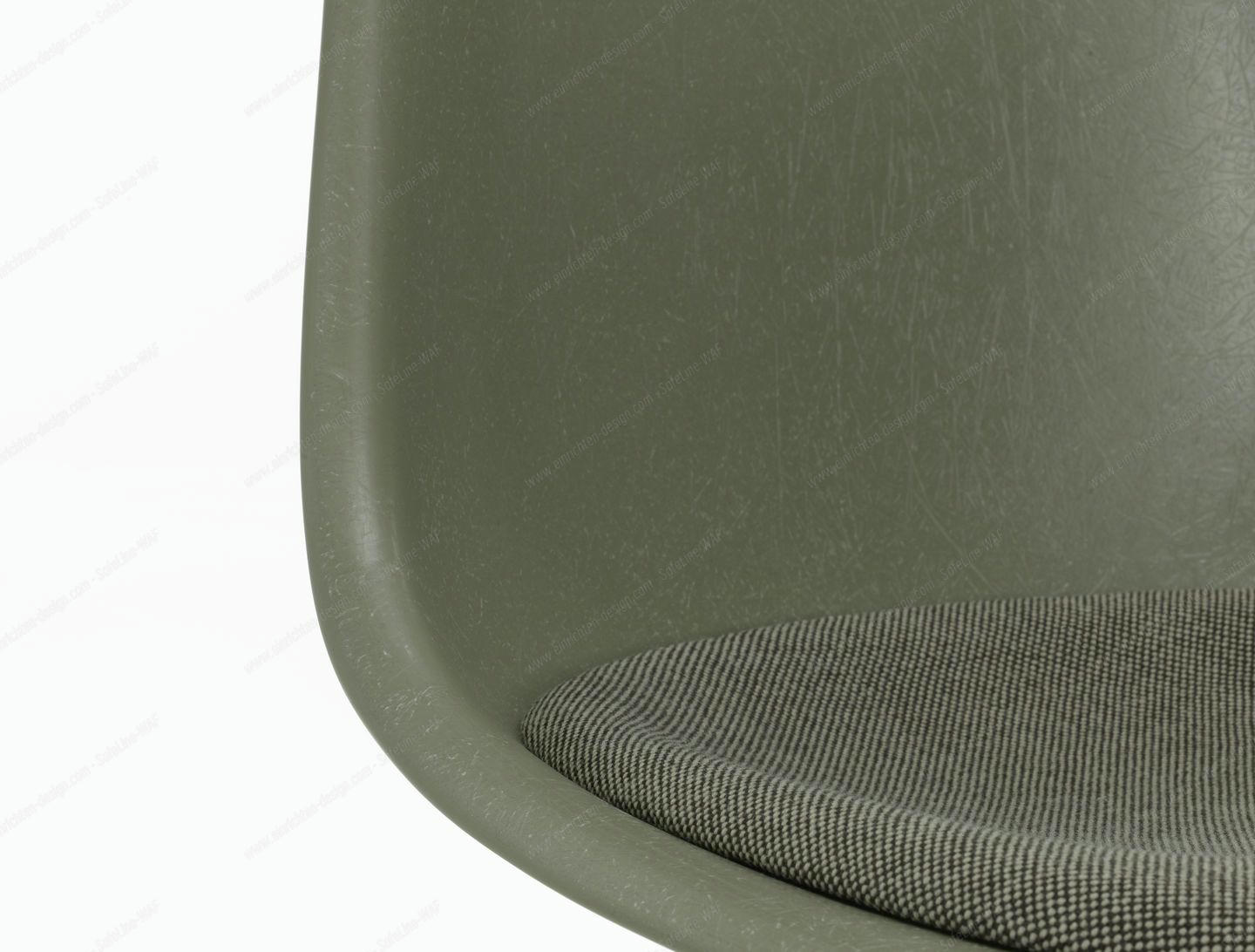 Eames Fiberglass Chair DSR Chair with Seat cushion Vitra