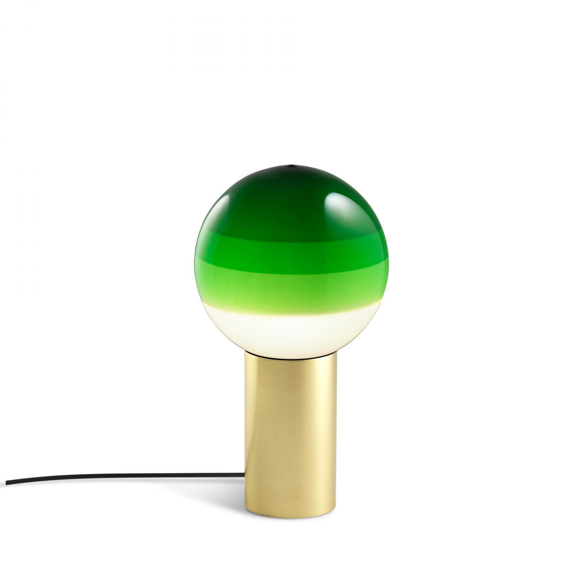 Dipping Light S LED Table lamp Marset green - brass