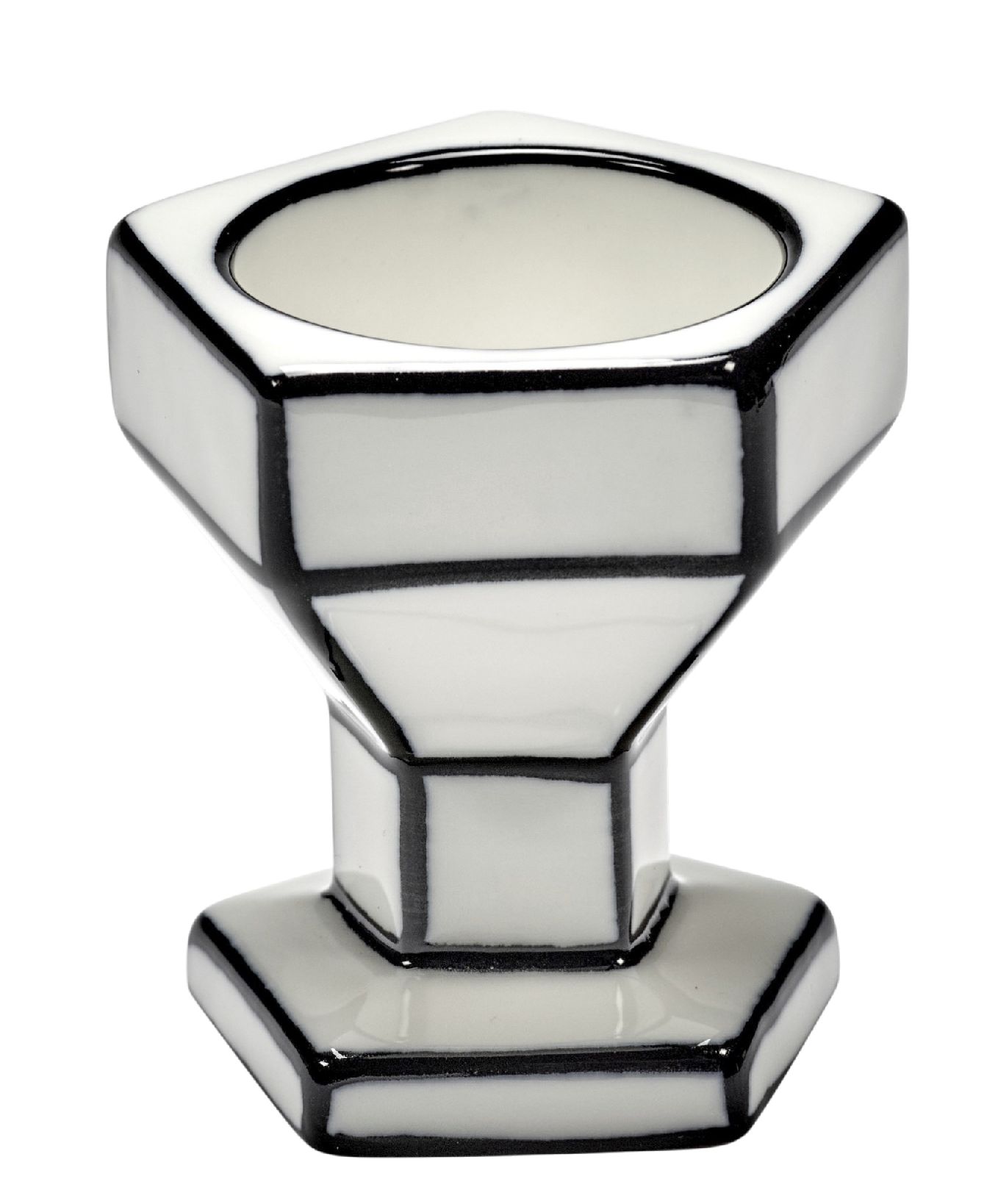 Serax White/Black Egg Cups Carte Blanche   