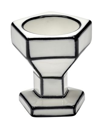 Serax White/Black Egg Cups Carte Blanche   