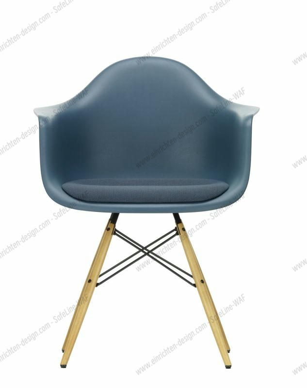 Eames Plastic Arm Chair DAW Chair with seat cushion Vitra