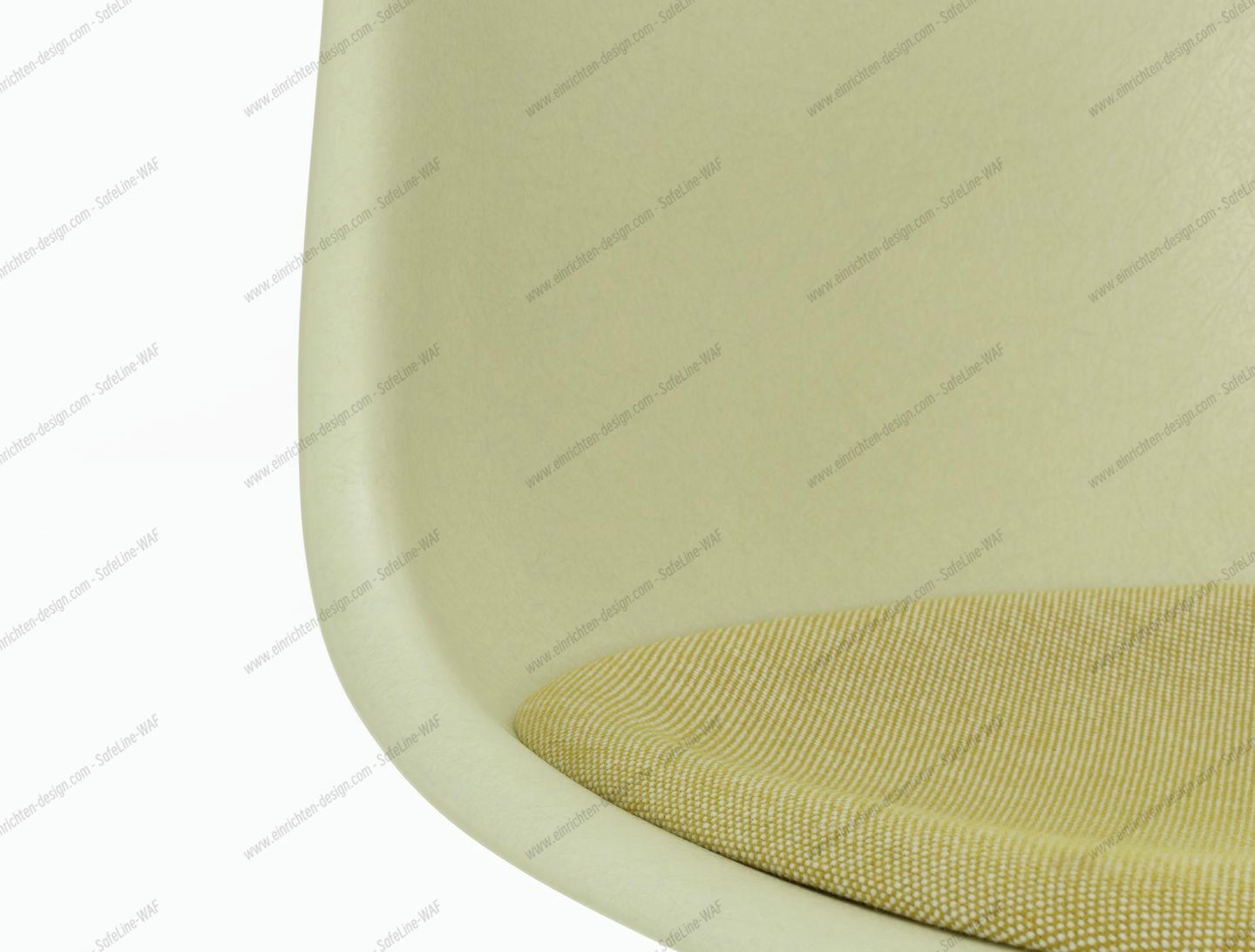Eames Fiberglass Chair DSR Chair with Seat cushion Vitra