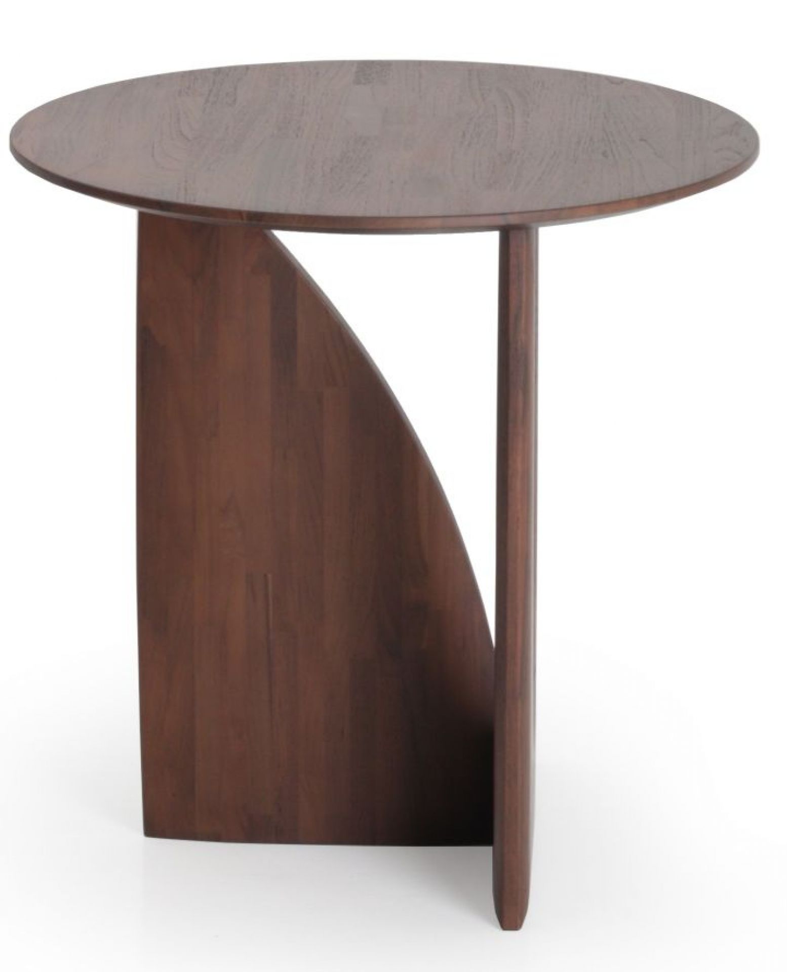 Geometric Side Table Teak Ethnicraft