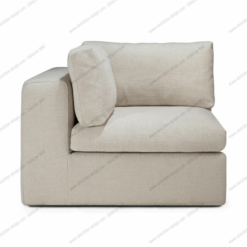 Mellow Sofa Corner Ivory Fabric Ethnicraft 
